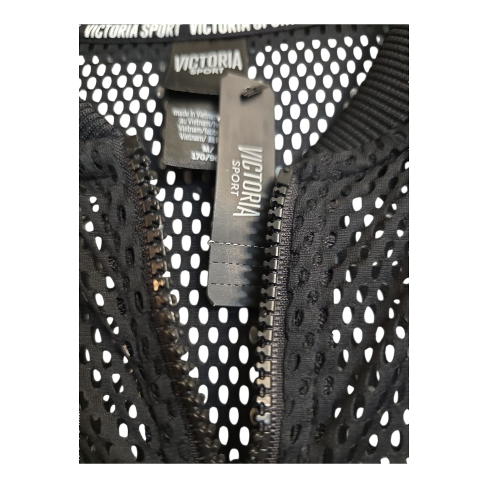 Chic Black Mesh Bomber Jacket - Picture 2 of 3